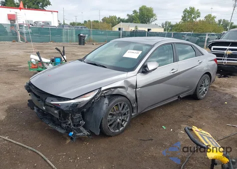 2023 Hyundai Elantra Limited из США, поврежденный, VIN KMHLP4AGXPU495236